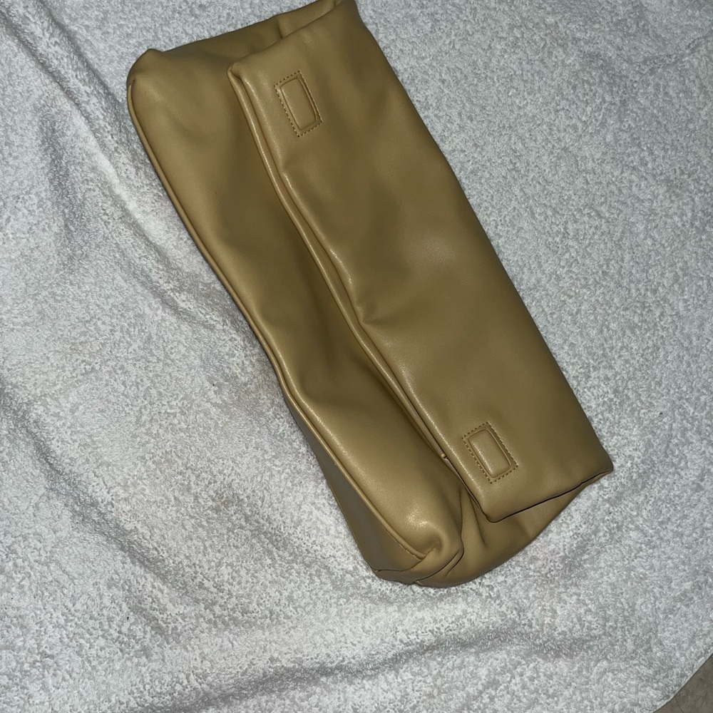 A New Day Beige Faux Leather Pouch